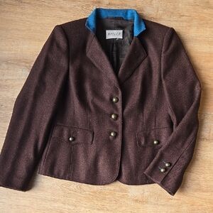 BASLER Wool Fitted Blazer size S